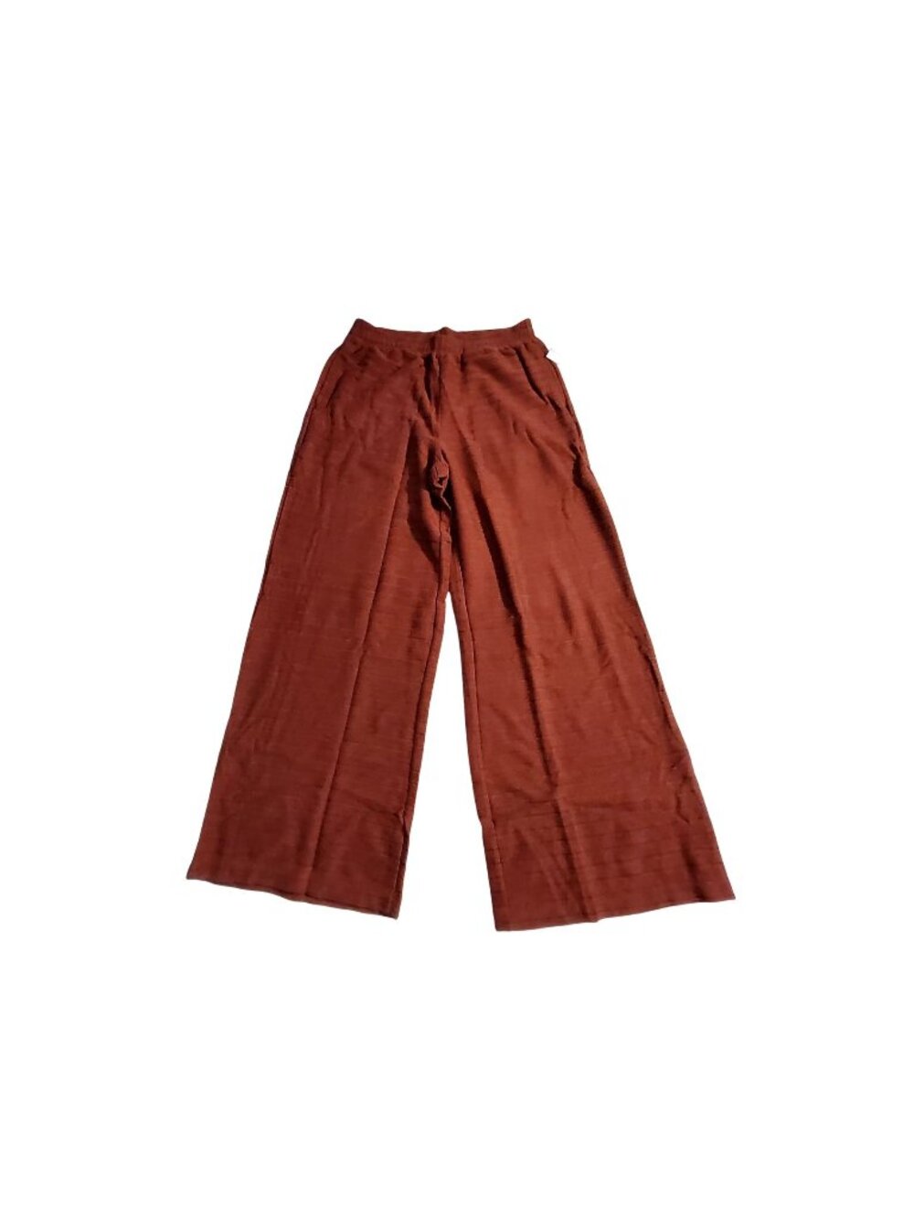 Billabong Womens Brown Wide-Leg Textured Pants Sz M Casual Loose Fit Lightweight